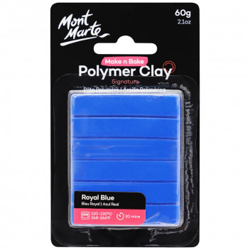 MAKE N BAKE ROYAL BLUE POLYMER CRAFT CLAY