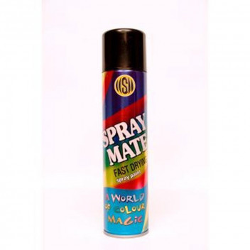 SPRAYMATE SATIN BLACK FAST DRYING SPRAY PAINT 250ML