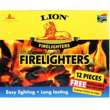 LION FIRELIGHTERS 12PIECE
