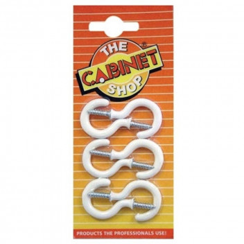 HOOK CUP A910702  WHI RND 38MM 6PP C/SHOP