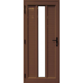 BRICK FRAME FULL GLASS DOOR ALUMINIUM BRONZE 900X2100MM