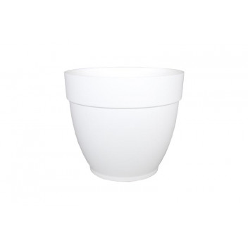 CAPRI CAMPANA POLYPROPYLENE POT WHITE 30CM