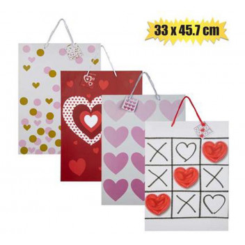LOVE PAPER GIFT BAG 33X45.7CM