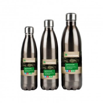 KAUFMANN GREY STAINLESS STEEL FLASK 1L