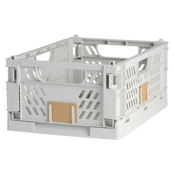 BOX STORAGE 72180 FOLDABLE LIGHT GREY 50X33X20CM