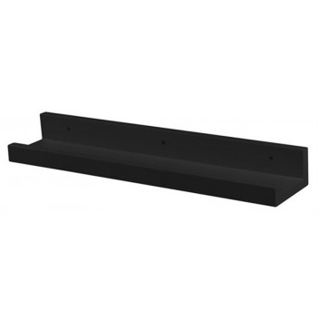 BLACK GALLERY SHELVES 50X10X4.5CM