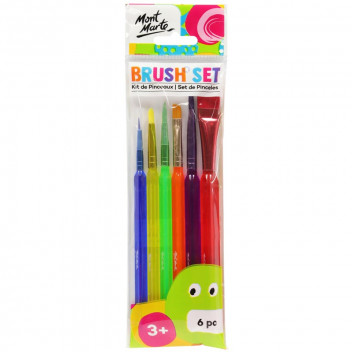 KIDS CRAFT BRUSH SET 6 PIECE