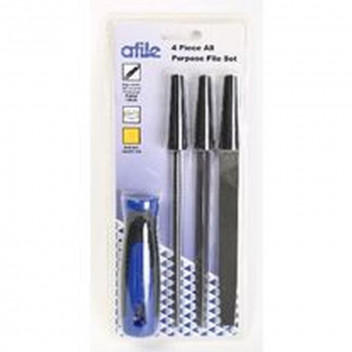 SET FILE D150F4 FLAT/ROUND/3SQUARE 4PC AFILE