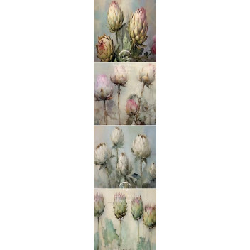 DECOUPAGE TAPESTRY OF PROTEAS 4PP 4XBLOCKS