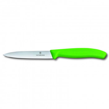 VICTORINOX PARING KNIFE STRAIGHT EDGE GREEN 10CM