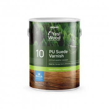 PROMAC YES! WOOD 10 PU MAHOGANY SUEDE INTERIOR AND EXTERIOR WOOD VARNISH 1L