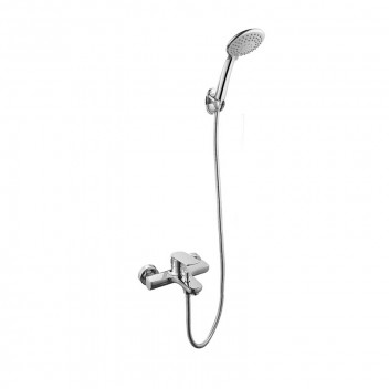 BIJIOU CHROME SAVOLE COMPLETE EXPOSED BATH MIXER