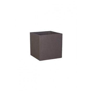 GARDEN SOLUTIONS MEDIUM LIGHTWEIGHT CUBE CONCRETE ECO POT 400X400MM