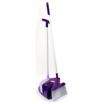 ACADEMY LONG HANDLE DUST PAN SET