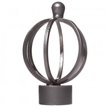 BASKET GUN METAL FINIAL 28MM