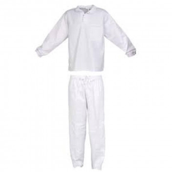 WHITE OVERALL DW-CONTI SUIT 2PIECE SIZE 34