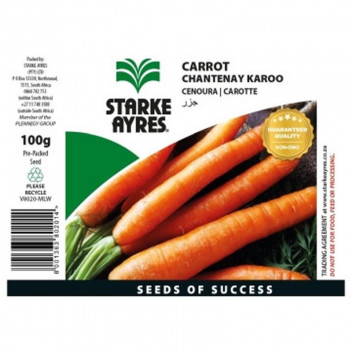STARKE AYRES CARROT CHANTENAY KAROO SEED 100G