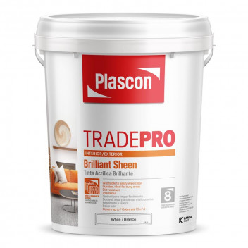 PAINT PVA WHITE  BRILLIANT SHEEN TRADE PRO 5L PLASCON