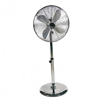 FAN PEDESTAL F22SC STEEL  SATIN CHROME 45CM 50W EUROLUX