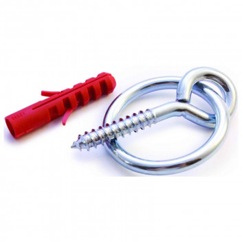 SAFETOP ZINC PLATED EYE SCREW 8X100MM 2PIECE