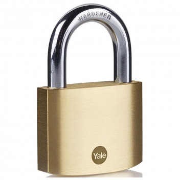 YALE ESSENTIAL SOLID BRASS PADLOCK 60MM
