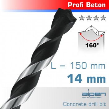 ALPEN CONCRETE PROFI BETON DRILL BIT 14MM