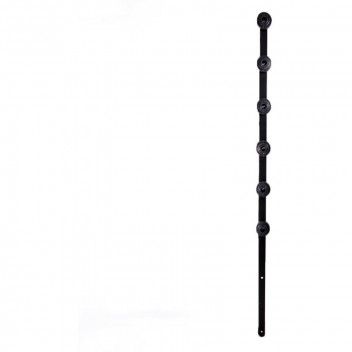 NTEK BLACK ELECTRIC FENCE FLAT BAR ANGLE BRACKET 6 LINE