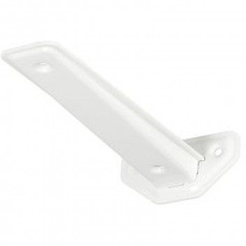 POWDER COATED STEEL FLAT WHITE FLOATING SHELF BRACKET 190X38MM