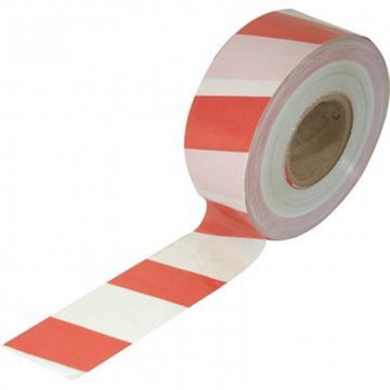 SAFETAPE SELLOTAPE BARRIER RED/WHITE 75MMX500M