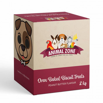 ANIMAL ZONE PEANUT BAKED DOG BISCUIT 2KG