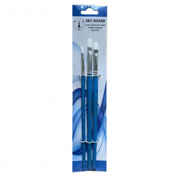 BRUSH SET  ABC388-468 NYLON FLAT 3PIECE