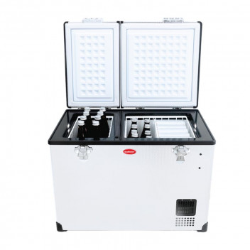 SNOMASTE STAINLESS STEEL PORTABLE FREEZER FRIDGE 56L
