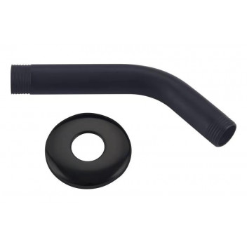 BREVIK ARM SHOWER CP BRASS BLACK 128MM