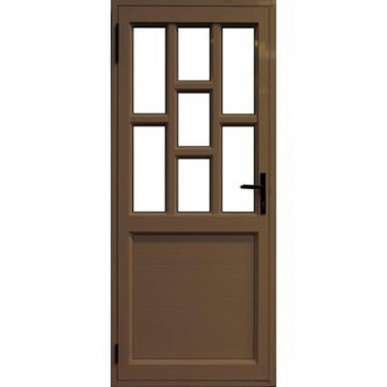 FRAME IN A GLASS HALF DOOR ALUMINIUM BRONZE