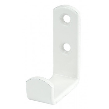 POWDER COATED STEEL WHITE HOOK 49/36X15/17MM
