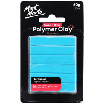 MAKE N BAKE TURQUOISE POLYMER CRAFT CLAY