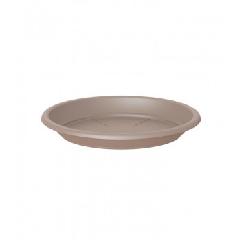 ARTEVASI TAUPE ROUND PLASTIC SAUCER 26CM