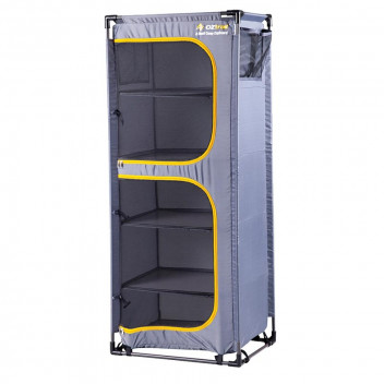 5-SHELF CAMP CUPBOARD STEEL FRAME 8KG EACH SHELF