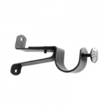 BLACK GYPSY SINGLE WALL BRACKETS  28MM