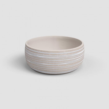ARTEVASI CREAM DORIS BOWL CERAMIC POT 29CM