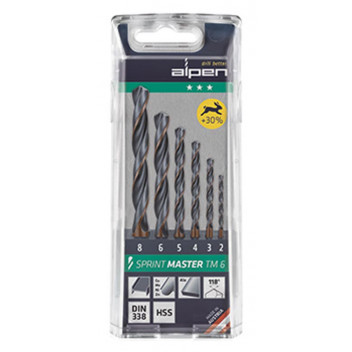 ALPEN ALPEN SPRINT MASTER TM6 2-8MM 6-PCS HSS SET