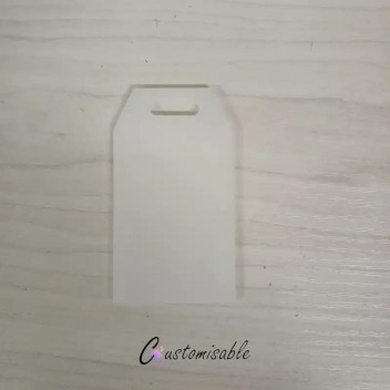 ACRYLIC BLANK CRAFT GIFT TAG