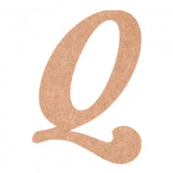 FLAMENCO Q WOODEN ALPHABET 10CM