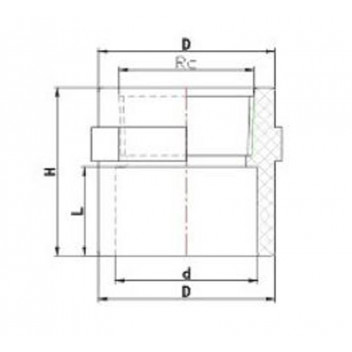 TOMMY ADAPTOR FEMALE GIV PVC SOLVENT WELD 50X40MM