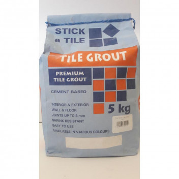 STICK A TILE LIGHT GREY TILE GROUT 5KG