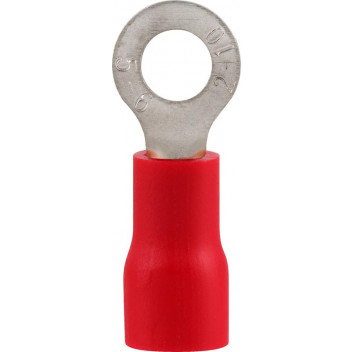 RUWAG PRE-INS RING TERMINAL RED 8MM 8 PER PACK
