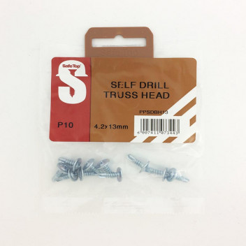 SAFETOP TRUSS HEAD SELF DRILL SCREW 4.2X13MM 25PER PACK