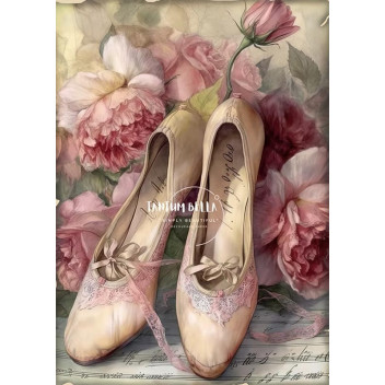 DECOUPAGE BLUSH BALLET DREAMS A4