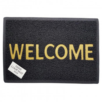 MAT EXT / EXT COV / INT LOOP 4060 WELCOME BLACK 400 X 600MM MASTERMAT