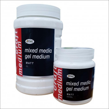 ATLAS CRAFT MIXED MEDIA GEL MEDIUM GLOSS 250ML